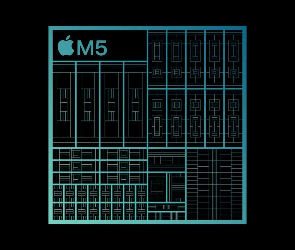 Apple M5 Chip Illustration