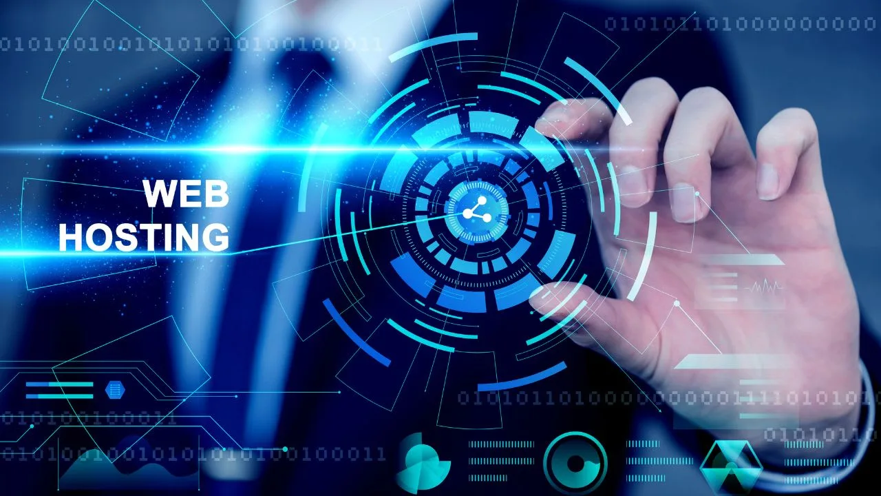 Futuristic hosting technology interface